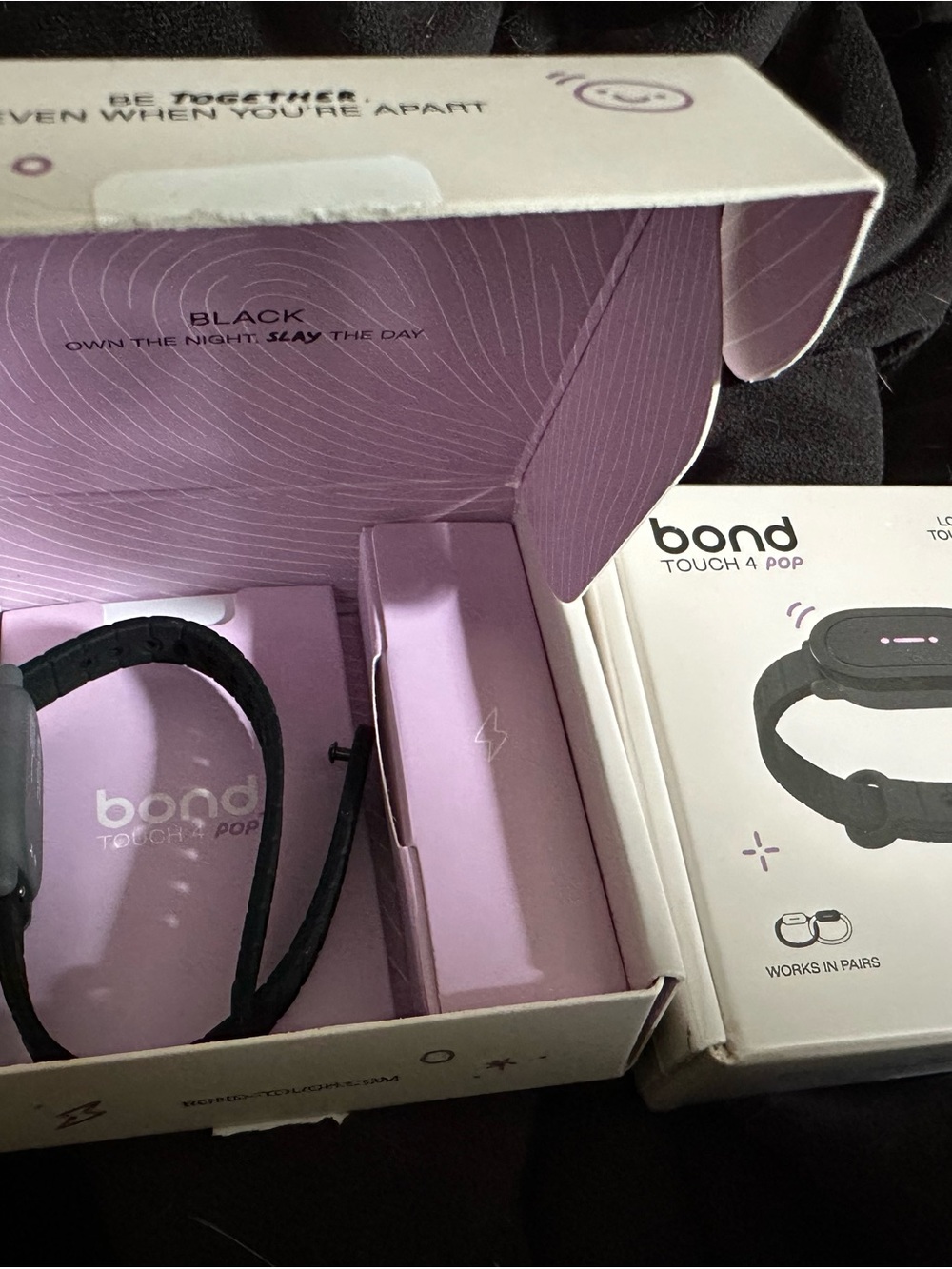 Bond Touch 4 Pop Bracelet - Black Strap
